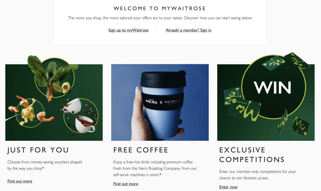 Waitrose new customer offer